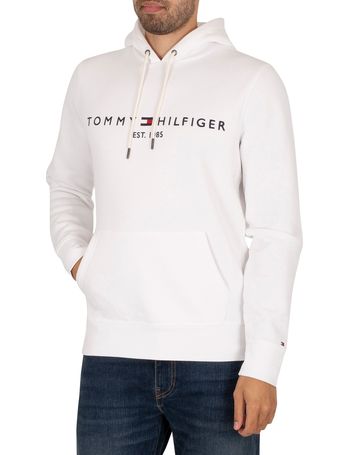 tommy hilfiger mens white hoodie