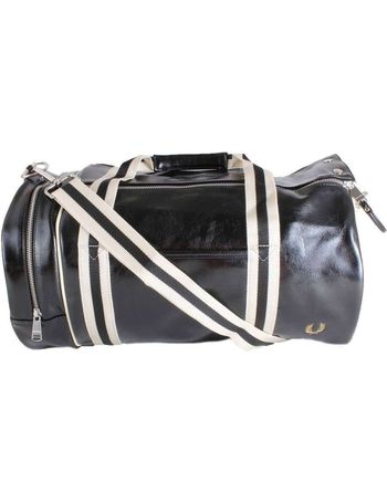 Fred perry leather duffle on sale bag