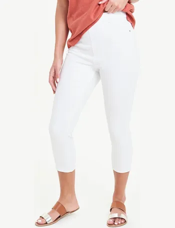 Rosie White Cropped Pull On Jeggings