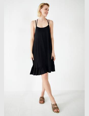 hush athena tiered jersey dress