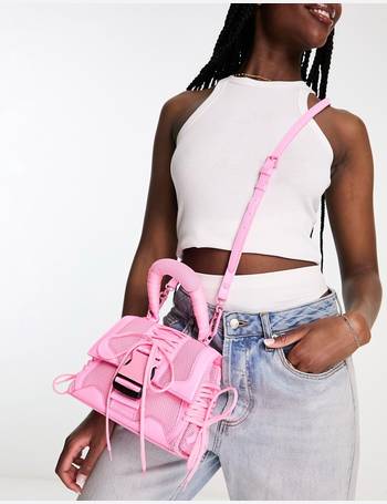 BDIEGO Pink Neon Handbag With Crossbody Strap