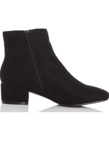 Quiz block sale heel ankle boots