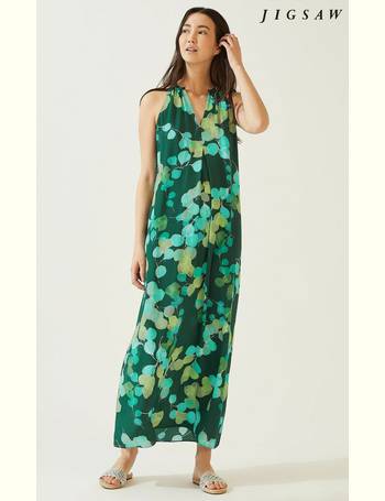 Jigsaw eucalyptus shop silk dress