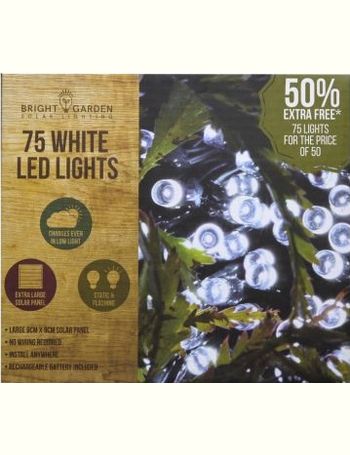 Rattan Effect Solar Garden String Lights Decoration 10 Warm White