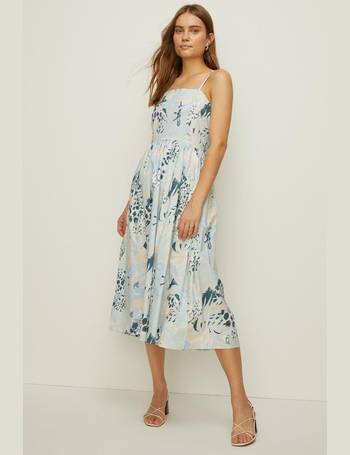 Dresses, Bloom Flower Print Twist Front Midi Dress, Oasis