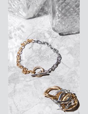 Gold Clasp Chain Bracelet