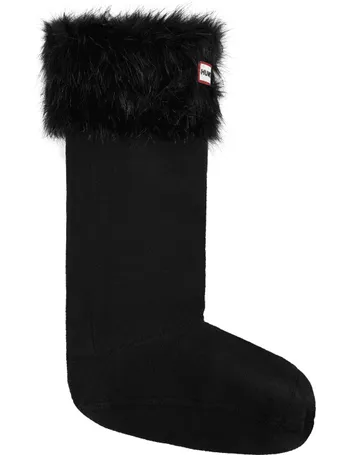 fluffy hunter welly socks