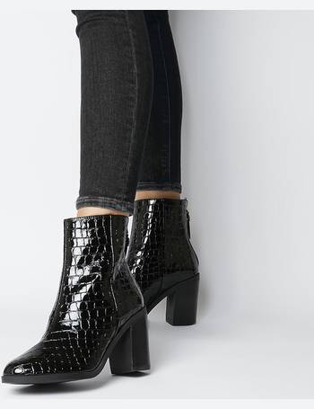 office black patent boots