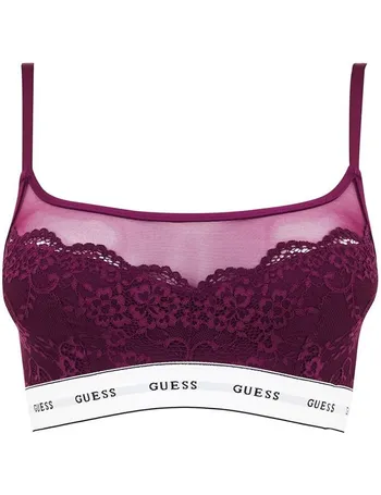 Guess Flower Lace Triangle Bralette