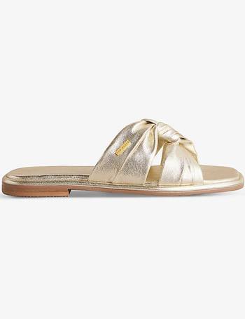 Shop Ted Baker Women s Gold Sandals up to 55 Off DealDoodle