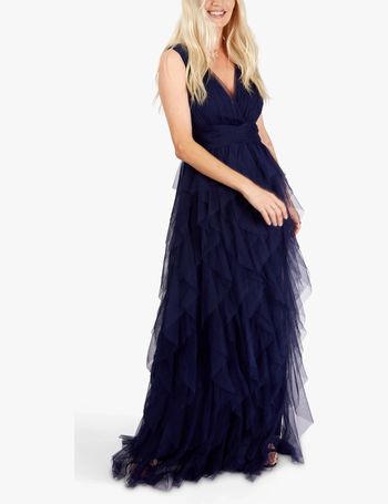 little mistress mesh top maxi dress