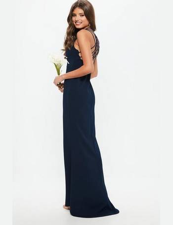 Missguided shop bridesmaid navy