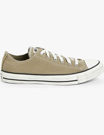 Converse khaki all star best sale earthy buck ox trainers