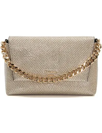 Dune gold clutch bag sale hot sale