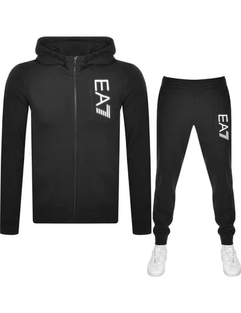 ea7 visibility tracksuit grey