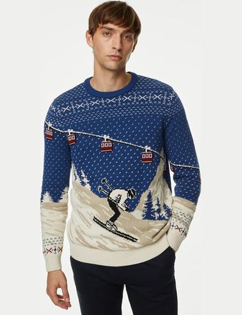 Marks and spencer's deals men's christmas jumpers