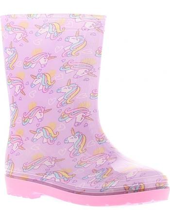 Princess Stardust Trixie Girls Kids Wellies Wellington Boots Pink UK Size 6 
