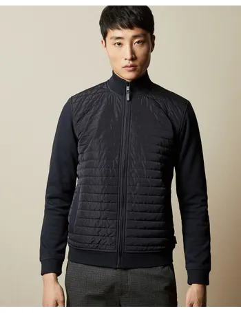 ted baker quilted funnel neck jacket