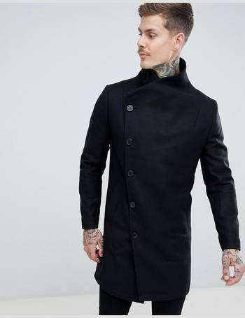 religion funnel neck coat in camel