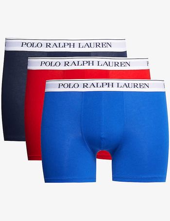 POLO RALPH LAUREN STRETCH COTTON BOXER BRIEF 3-PACK