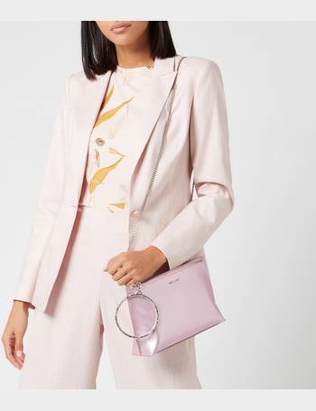 Ted Baker Harliee bow envelope clutch bag in pink