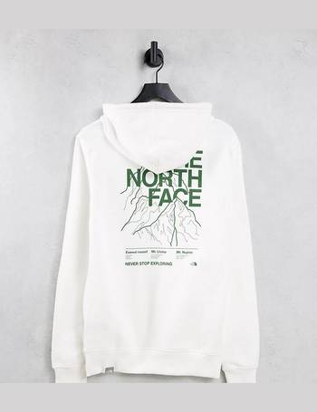 The North Face Mountain Outline t-shirt in white Exclusive at ASOS, ASOS