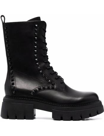 Ash Women's Lewis Studded Lace Up Boots