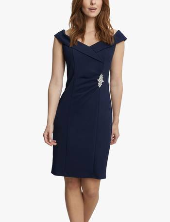 gina bacconi bardot dress