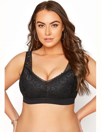 YOURS Black Seamless Longline Padded Bralette Top