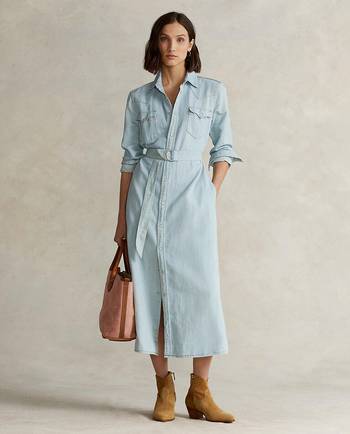 Shop Women's Polo Ralph Lauren Denim Dresses up to 65% Off | DealDoodle