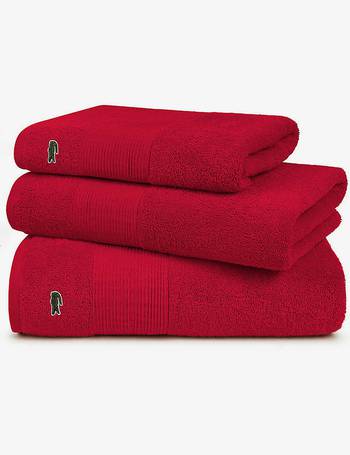 Lacoste Le Croco Towels, Glaieul (Orange)