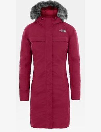 north face arctic parka cardinal red