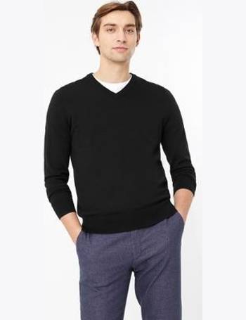 marks and spencer mens wool jumpers