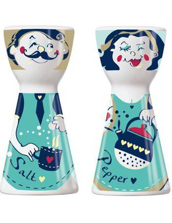 Multicolore Salt e Mrs Porcellana 3.6 x 3.6 x 7.5 cm Pepper Set Sale e Pepe RITZENHOFF 1710064 Mr