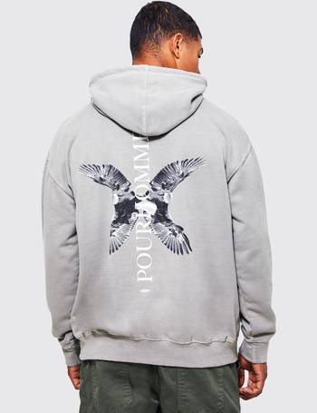 Men's Oversized Washed Renaissance Graphic Hoodie