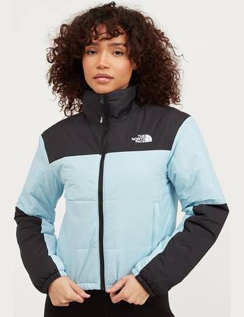 north face black and green puffer