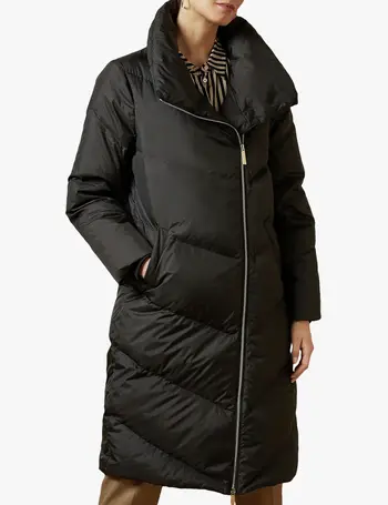 ted baker longline puffer coat