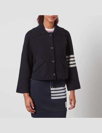 Boiled Wool Milano 4-Bar Cropped Car Coat