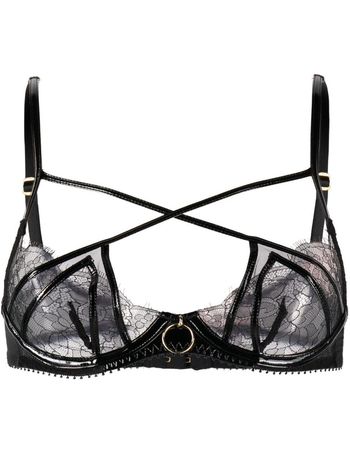 Agent Provocateur Foxie Strappy floral-lace Thong - Farfetch