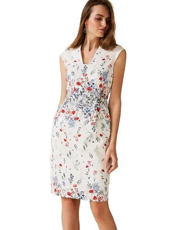 coralee textured floral dress