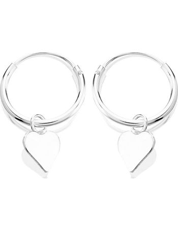 F hinds store silver hoop earrings