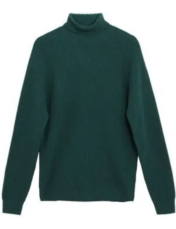 m&s mens roll neck jumpers