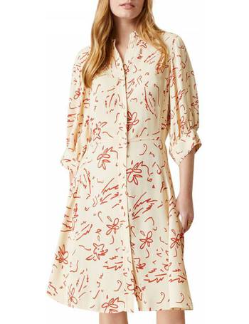 jigsaw stamp dot shirt dress