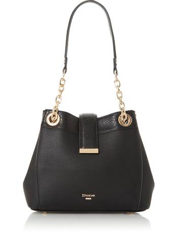 dune black shoulder bolsa