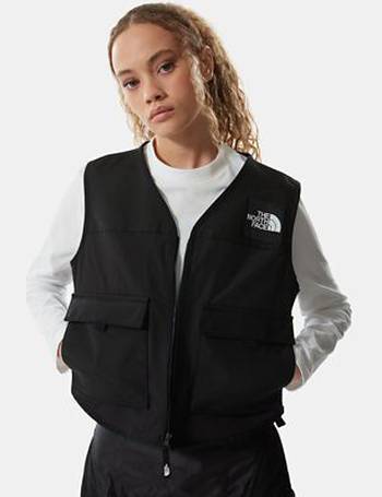 black womens north face gilet