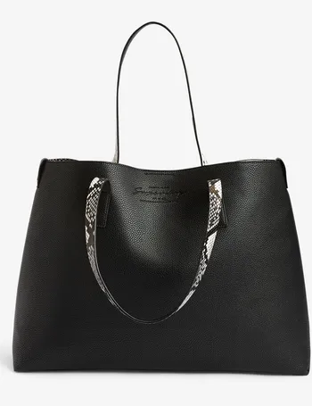 superdry black bryony tote