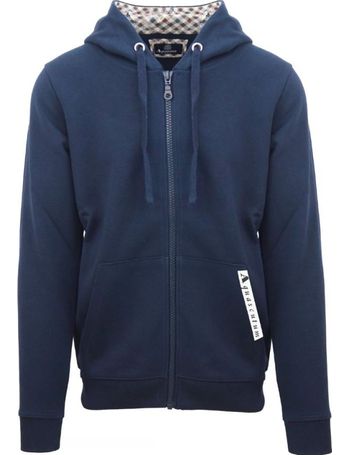 Shop Aquascutum Men s Navy Hoodies up to 70 Off DealDoodle