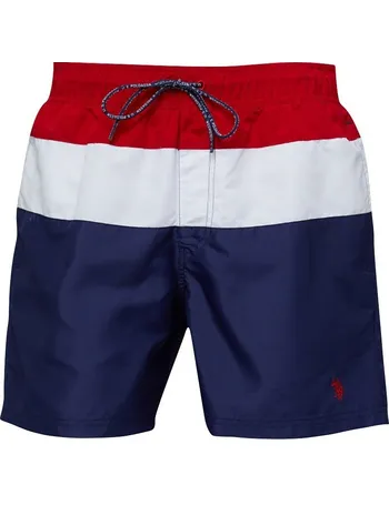 red white and blue polo shorts