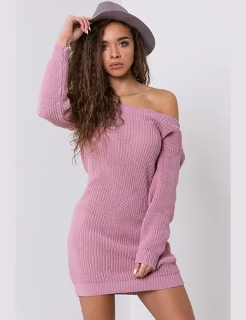 one shoulder jumper dress