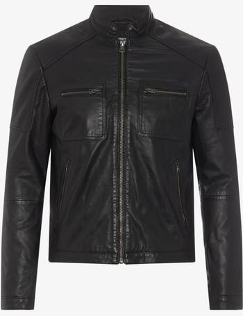 Shop Debenhams Men's Black Leather Jackets up to 75% Off | DealDoodle